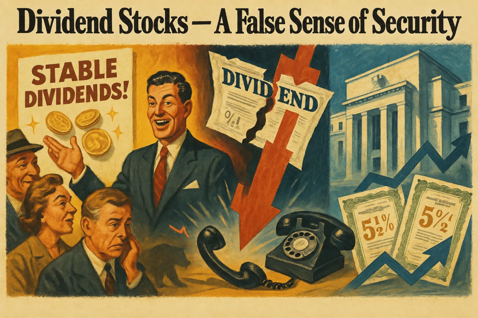 Illustration for Dividend stocks – a false sense of security