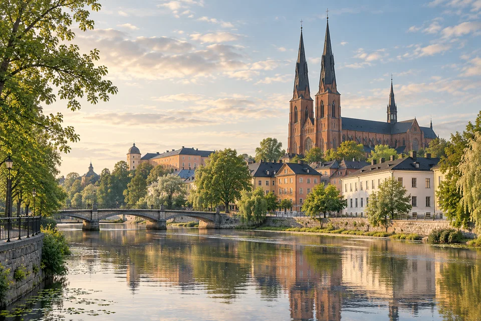Ortsillustration av Uppsala